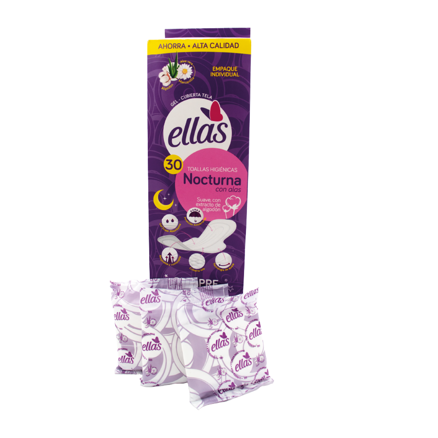 Dispensador de toallas higienicas nocturnas x30 und