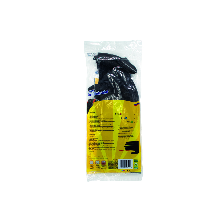 Guante Semi industrial Negro