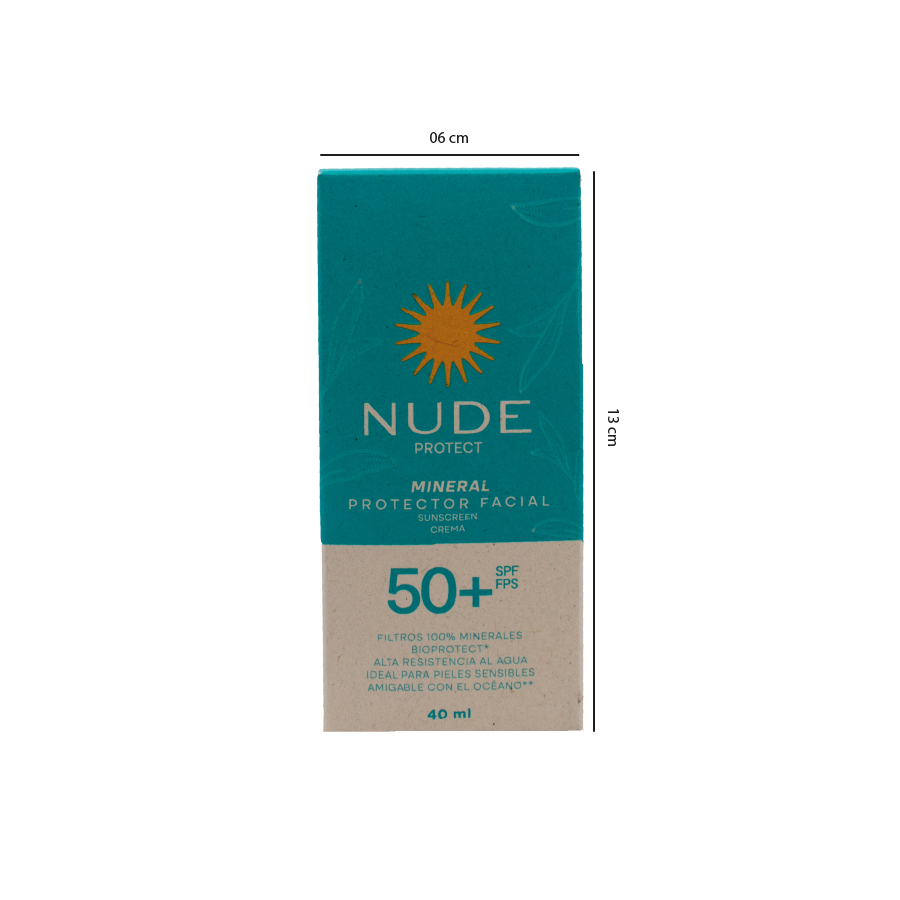 Protector Solar Nude Facial Mineral 40ml