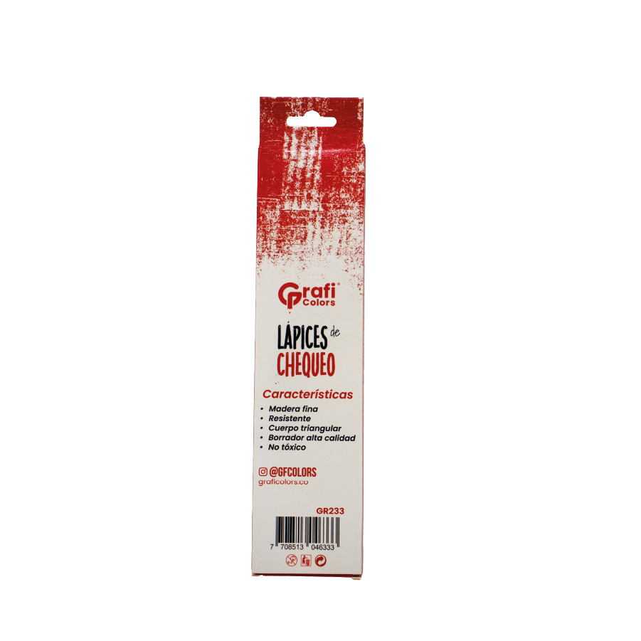 Lápiz Grafi Rojo x12 und