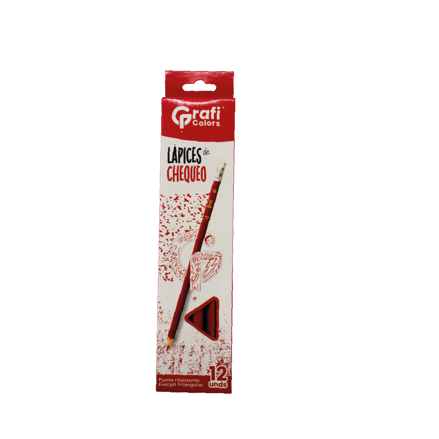 Lápiz Grafi Rojo x12 und