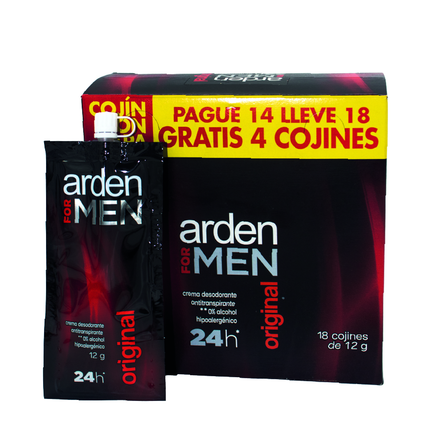 Desodorante hombre en crema paga 14 lleva 18 cojines