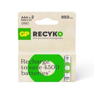 Pila recargable AAA 1000 mah  x2 und